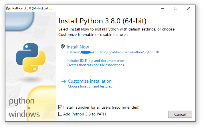 python run windows exe